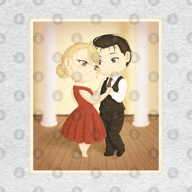 Dancing together - Chibi Royai by SilveryDreams